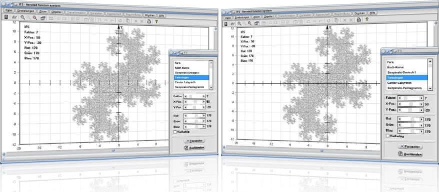 MathProf - IFS - Iterated function systems - Fraktale - Iteriertes Funktionensystem - IFS - Bild