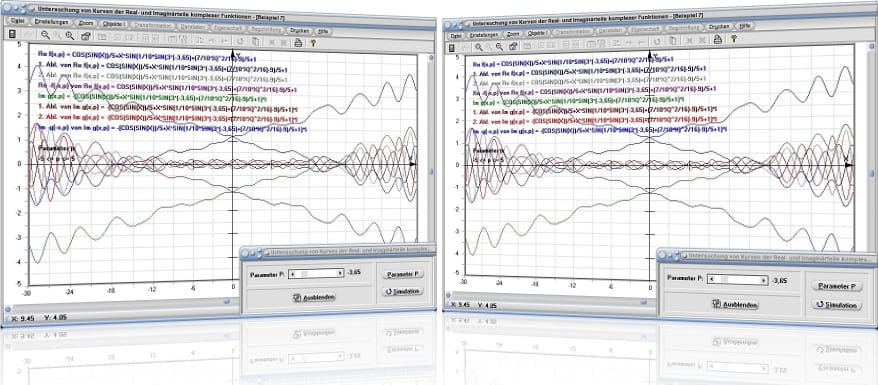 MathProf - Komplex - Realteil - Imaginärteil - Real - Imaginär - Zahl - Zahlen - Funktionen - Funktionsplotter - Funktionen analysieren - 1. Ableitung - 2. Ableitung - Ableitungen - Inverse Funktion - Eigenschaften - Kurven - Zeichnen - Plotten - Darstellen 