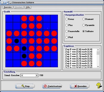 MathProf - Solo halma - Nonnenspiel - Anleitung - Spielregeln - Spielen - Holzspiel - Lösung - Regeln - Spielen - Varianten