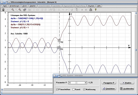 MathProf - DGL - Gleichungssysteme - Lineares DGL System - Differentialgleichungen - System - Homogen - Berechnen - Rechner