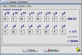 MathProf - Dualzahl - Berechnen - Rechner - Bit - Binärzahl - Binärzahlen - Byte - Dezimalzahl