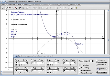 MathProf - Funktionsbedingungen - Bestimmen - Funktion - 2. Grades - 3. Grades - 4. Grades - 5. Grades - Koeffizient - Koeffizienten - Berechnen - Rechner