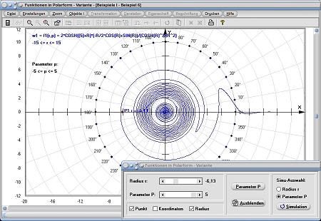 MathProf - Polarform - Polardiagramm - Phi - Ableiten - Definition - Rechner - Berechnen - Tabelle - Punkte - Bilder - Beispiele - Berechnung - Wertetabelle - Polardarstellung - Funktionsterm - Polarkoordinaten - Kurve - Plotter - Graph - Funktion - Beispiel - Graphische Darstellung - Funktionsplotter - Funktionsgraphen - Graphen - Graphen zeichnen - Graph darstellen - Funktionsplotter - Polarkoordinatensystem - Polarkoordinatendarstellung - Funktionen