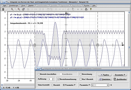 MathProf - Komplex - Realteil - Imaginärteil - Real - Imaginär - Integral - Integral bestimmen - Integral berechnen - Komplex - Realteil - Imaginärteil - Real - Imaginär - Integrieren - Integrale - Plotten - Graphen