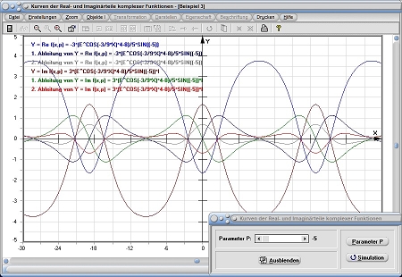 MathProf - Komplex - Realteil - Imaginärteil - Real - Imaginär - Plotter - Funktionsgraphen - Kurve - Graph - Darstellen - Grafisch