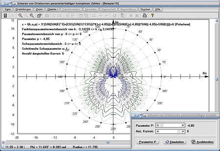MathProf - Komplex - Zahlen - Ortskurve - Ortskurven - Funktion - Darstellung - Koordinaten - Komplexe Funktion - Komplexe Funktionen - Parameter - Werte - Beschreibung - Formel