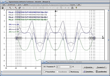 MathProf - Abschnittsweise definierte Funktion - Abschnittsweise definierte Funktionen - Zusammengesetzte Funktion - Zusammengesetzte Funktionen  - Graph - Rechner - Darstellen - Zeichnen
