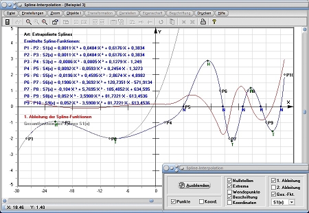 MathProf - Spline - Splines - Interpolation - Randpunkte - Generator - Erzeugen - Beispiel - Formel - Funktion - Kubisches Polynom - Definition - Graph - Rechner - Berechnen - Darstellen - Zeichnen - Plotten