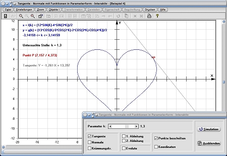 MathProf - Parameterkurven - Parametergleichungen - Parameterform - Parameterdarstellung - Sekante - Steigung - Anstieg - Analysis - Grundlagen - Sekantensteigung - Berechnung - Rechner - Berechnen