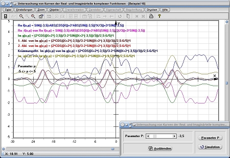 MathProf - Funktionen addieren - Funktionen subtrahieren - Funktionen multiplizieren - Funktionen dividieren - Umkehren - Kurvenplotter - Zeichnerisch - Komplex - Realteil - Imaginärteil - Real - Imaginär