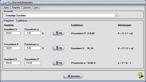 MathProf - Zins - Zinsen - Zinseszins - Jahr - Jahre - Prozentwert - Grundwert  - Zinserhöhung - Rechner - Berechnen - Berechnung