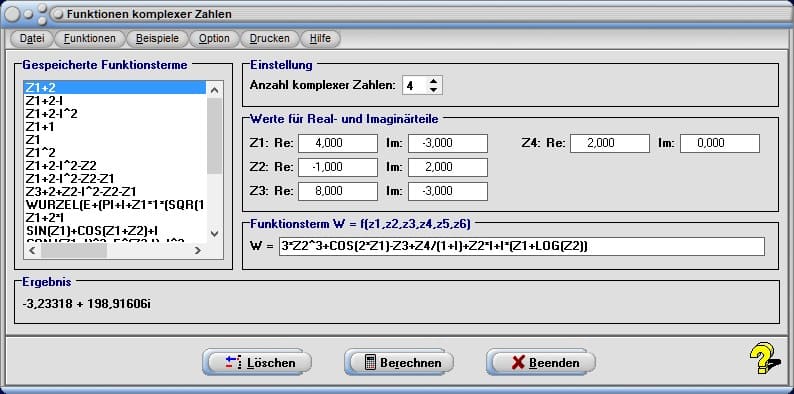 MathProf - Komplexe Zahlen - Komplexe Zahl - Komplex - Funktion - Funktionen - Operationen