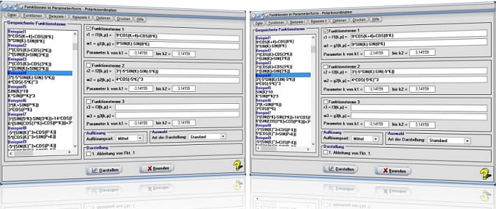 MathProf - Parameterkurven - Parametergleichungen - Parameterform - Kurvenplotter - Graphen - Parameterdarstellung - Parameterwerte - Plotten - Parametrische Kurven - Ebene Kurven - Zeichnen - Darstellen - Plotten - Plotter - Grafik - Grafisch - Rechner - Parametrisierte Kurven - Darstellung