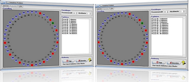 MathProf - Josephus-Problem - Josephus - Problem - Lösung - Rechner - Animation - Definition - Simulation