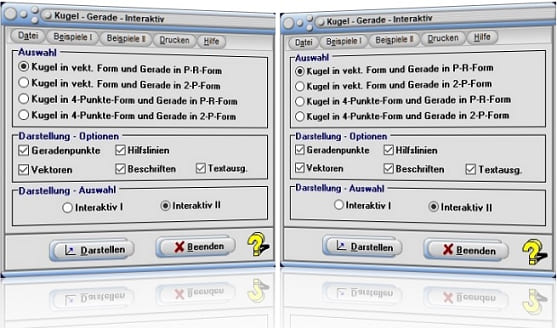 MathProf - Gerade - Raum - Zwei-Punkte-Form 3D - Winkel - Zwei Geraden - Lagebeziehung - Windschiefe Geraden - Schneidende Geraden - Schnittwinkel - Abstand - Punkt - Schnittpunkt - Lage  - Formel - Parameter - Grafik - Plotter - Rechner - Berechnen - Graph