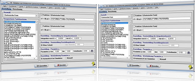 MathProf - Rotationskörper - R3 - Integralrechnung - Integral - Drehkörper - Dreidimensional - 3D - Simulation - Drehung - Drehachse - Plotter - Rechner - Berechnung - Formel - Fläche - Körper - Grafik - Raum - Räumlich - Rotation - Schwerpunkt - Volumenschwerpunkt - Volumenintegral - Darstellen - Plotten - Grafisch