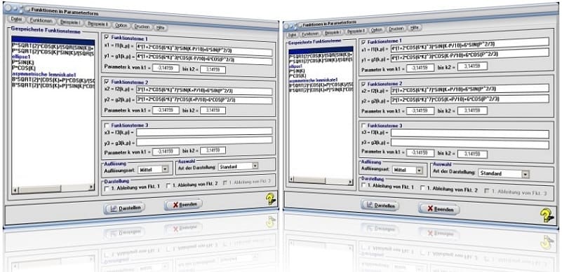 MathProf - Parameterkurven - Parametergleichungen - Parameterform - Kurvenplotter - Graphen - Parameterdarstellung - Parameterwerte - Plotten - Parametrische Kurven - Ebene Kurven - Zeichnen - Darstellen - Plotten - Plotter - Grafik - Grafisch - Rechner - Parametrisierte Kurven - Darstellung