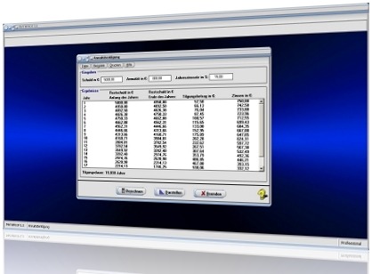 MathProf - Annuitätentilgung - Finanzmathematik - Annuitätenrechner - Annuitätenrechnung - Ratentilgung - Tilgung - Tilgungsplan - Annuitätenrate - Tilgungsrechnung -  Annuitätendarlehen - Rückzahlung - Rückzahlungsbetrag - Tilgungszeit - Tilgungsdauer - Tilgungsrate - Tilgungsrechner - Tilgungsbetrag - Tilgungsanteil - Aufzinsung - Rechner - Berechnen