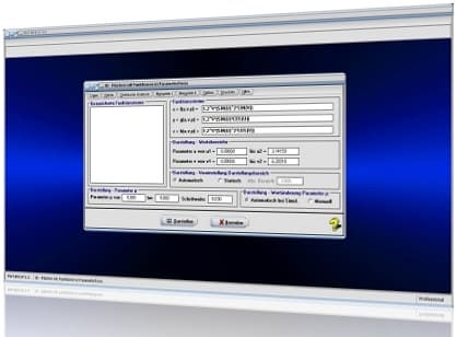 MathProf - Fläche - Funktionen - Darstellung - Parameter - Parameterform - Dreidimensional - 3D - R3 - Funktionsplotter - Mehrdimensionale Funktionen - Grafische Darstellung - Grafisch - x = f(u,v), y = g(u,v), z = h(u,v) - Funktionen mit 2 Variablen - 3D-Programm - Parameterdarstellung einer Fläche - 3D surface plot - Kleinsche Flasche - Klein Flasche - Klein bottle - Beispiel
