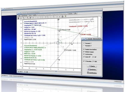 MathProf - Hessesche Normalform - Hessesche Normalenform - Hesse Normalform - Gerade - Geradengleichung in Hessescher Normalform - HNF - Eigenschaften von Geraden - Winkel zwischen Geraden - Lineare Funktionen zeichnen - Schnittpunkt mit den Koordinatenachsen - Rechner - Berechnen - Darstellen - Zeichnen