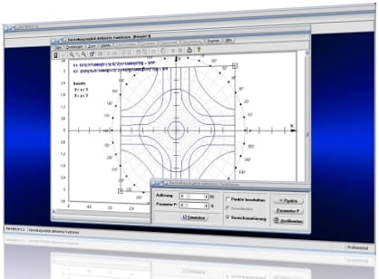 MathProf - Implizite Funktion - Implizit - Funktion - Gleichung - Implizite Gleichung - Implizite Kurven - Implizite Funktionen - Implizite Darstellung - Funktionen - Gleichung mit 2 Unbekannten - Zwei Variablen - Gleichungen mit 2 Variablen - Plotter für f(x,y) - Funktion mit 2 Variablen - Implizit definierte Funktionen - Plotten - Zeichnen