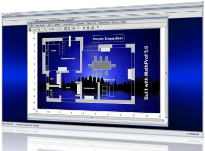 MathProf - Geometrieprogramm - Dynamische Geometriesoftware - DGS - Dynamische Geometrie - Software - Konstruktion mit geometrischen Figuren - Zeichnen geometrischer Figuren - Technisches Zeichnen - Technische Zeichnung - Grafiken - Grafische Darstellung