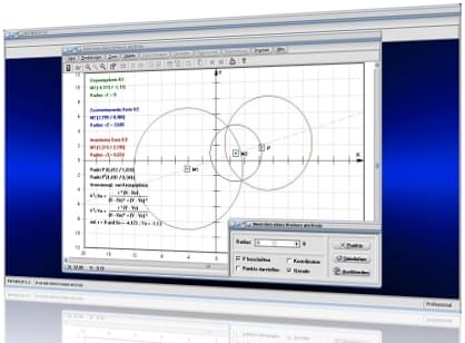 MathProf - Inversion eines Kreises am Kreis - Inversion - Kreise - Kreisspiegelung - Kreisspiegelung am Kreis - Inversionszentrum - Inversionskreis - Mittelpunkt - Zentrum - Koordinatentransformation - Ursprungskreis - Transformation - Darstellen - Graph - Rechner - Berechnen - Grafisch - Zeichnen