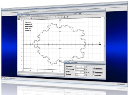 MathProf - Kochkurve - Schneeflocke - Schneeflockenkurve - Snow flake - Kochsche Schneeflocke - Selbstähnlichkeit - Selbstähnlich - Kochsche Schneeflockenkurve - Kochsche Kurve - Koch-Kurve - Fraktale Geometrie - Iteration - Rekursiv - Rechner