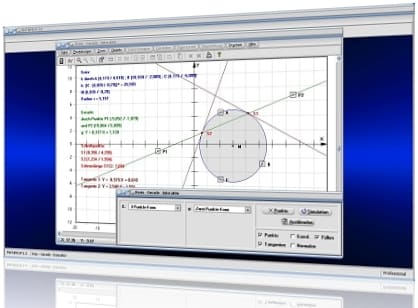 MathProf - Kreis - Kreise - Geraden - Gerade - Normalengleichung - Normale - Sekante - Lagebeziehung Kreis Gerade - Rechner - Berechnen - Darstellen - Zeichnen - Graph - Grafik - Grafische Darstellung - Schnittpunkt - Gleichung