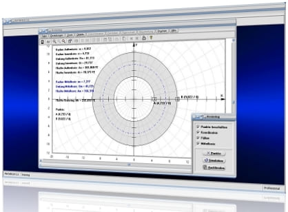 MathProf - Kreisring - Kreisringe - Ring - Konzentrische Kreise - Rohrquerschnit - Rohr - Kreisumfang - Mittlerer Radius - Mittlerer Durchmesser - Ring berechnen - Umfang eines Rings - Innenradius - Außenradius - Radien berechnen - Querschnittsberechnung - Querschnittsfläche - Außenkreis - Innenkreis - Umfang - Berechnen - Rechner - Berechnen - Zeichnen - Darstellen