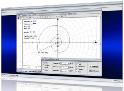 MathProf - Logarithmische Spirale - Logarithmische Spiralen - Spiralen - Zeichnen - Berechnen - Länge - Bogenlänge - Parameter - Flächeninhalt - Graph - Plotten - Grafisch - Natur - Eigenschaften - Bilder - Darstellung - Formel - Definition - Fläche - Bahnkurve - Funktion - Kurvenlänge - Polarkoordinaten