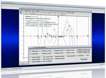 MathProf - Ganzrationale Funktionen - Ganzrationale Funktion - Polynom -Linearfaktordarstellung - Bild - Grafik - Nullstellen ausklammern - Nullstellen - Mehrfache Nullstellen - Substitution - Substitutionsmethode - Substituieren - Kurvendiskussion - Ableiten - Polynomrechner - Extremstellen - Einfache Nullstelle - Doppelte Nullstelle - Dreifache Nullstelle - Reelle Nullstellen - Komplexe Nullstellen - Extrempunkte - Symmetrie - Nullstellenform - Lösen - Reelle Polynome - Rechner - Berechnen - Zeichnen - Darstellen