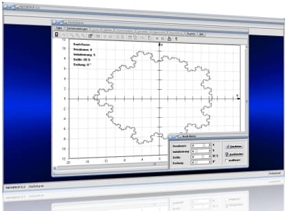 MathProf - Kochkurve - Schneeflocke - Koch Kureve - Schneeflockenkurve - Berechnung - Berechnen - Darstellen - Darstellung - Umfang - Länge - Figuren - Fläche - Flächeninhalt