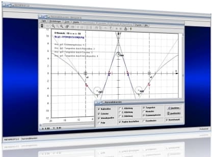 MathProf - Kurvendiskussion - Erste Ableitung - Zweite Ableitung - Dritte Ableitung - Vollständige Kurvendiskussion - e-Funktion - ln-Funktion -  Ableitungsregeln - Extremwertaufgaben - Maxima - Minima - Analysis - Formeln - Steigung - Wertebereich - Numerisch differenzieren - Numerische Differentiation - Rechnerisch bestimmen - 1. Ableitung - 2. Ableitung - Rechner - Berechnen - Zeichnen - Darstellen