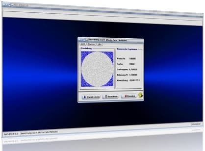 MathProf - Pi - Zahl - Näherungsformel - Animation - Angenähert - Ungefähr - Durchmesser - Einheitskreis - Generator - Herleitung - Plotten - Kreisfläche - Kreis - Beispiel - Simulation - Verfahren - Annäherung - Berechnen - Rechner