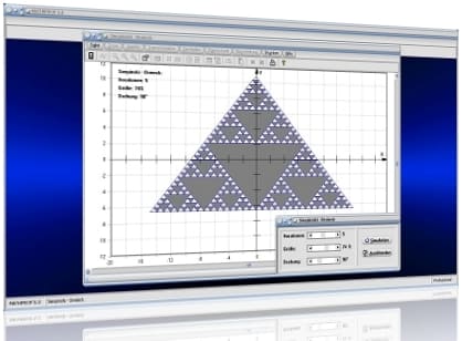 MathProf - Sierpinski Dreieck - Sierpinski triangle - Beschreibung - Einführung - Definition - Dimension - Darstellen - Darstellung - Animation - Zeichnen