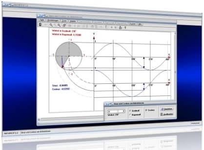 MathProf - Einheitskreis - Sinus - Cosinus - Berechnen - Umrechnung - Umrechnungstabelle - Sinustabelle - Cosinustabelle - Animation- Zeigerdarstellung - Zeigerdiagramme - Zeigerdiagramm - Zeiger - Winkelfunktionen zeichnen - Sin - Cos - Ablesen - Beziehungen - Zeichnen - Darstellung - Einführung - Erklärung - Koordinaten - Radius - Winkel - Werte - Zeichnen - Tabelle - Umrechnen - Umrechnung - Sin - Cos - Rechner - Berechnen