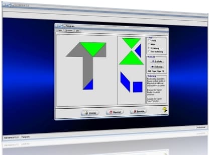 MathProf - Tangram - Rechner - Rätsel - Lösungen - Bedeutung - Beschreibung - Regeln - Geometrie - Beispiele - Viereck - Definition - Figuren - Legespiel - Vorlage - Puzzle - Dreieck - Parallelogramm - Quadrat - Rechteck - Trapez - Formen - Legen