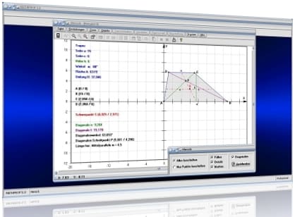 MathProf - Rechteck - Quadrat - Parallelogramm - Trapez - Drachenviereck - Rhombus - Raute - Definition - Symmetrieachse - Symmetrieachsen - Planimetrie - Arten von Vierecken - Gemeinsamkeiten - Unterschiede - Besondere Vierecke - Verschiedene Viereck - Vierecke - Verschiedene Rechtecke - Umfang - Fläche - Diagonalen - Diagonalenlänge - Diagonalenschnittpunkt - Schwerpunkt - Flächenschwerpunkt - Höhenberechnung - Eigenschaften - Formeln - Rechner - Berechnen - Darstellen - Zeichnen - Grafisch