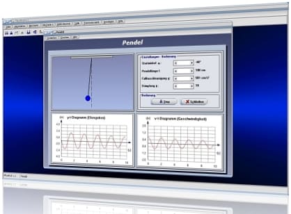 PhysProf - Pendel - Kraft - Kräfte - Rücktreibende Kraft - Rückstellkraft - Nulldurchgang - Umkehrpunkt - Simulation - Schwingungssimulation - Pendelfrequenz - Pendelversuch - Auslenkung - Auslenkungswinkel - Formel
