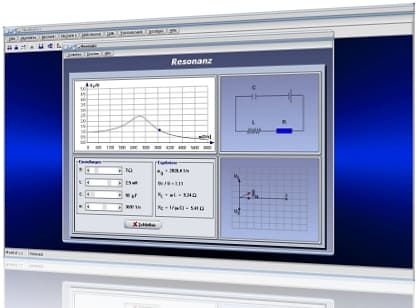 PhysProf - Resonanz - Resonanzkurve - Resonanzen - Resonanzfrequenz - Resonanzfall - Schwingkreis - Kreisfrequenz - Erregerfrequenz - Resonanzkreis - Induktivität - Kapazität - Frequenz - RLC - Rechner - Berechnen