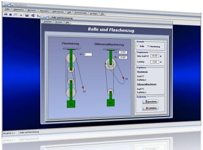 PhysProf - Flaschenzug - Last - Seil - Seile - Lastseil - Goldene Regel der Mechanik- Formel - Zugkraft - Zugkräfte - Rechner - Berechnen - Aufbau - Arten - Kräfte - Beispiel - Funktionsweise - Funktion - Prinzip - Verhältnis - Zweifach - Vierfach - Wirkungsweise