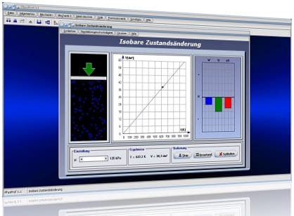 PhysProf - Isobar - Isobarer Prozess - Isobare Zustandsänderung - Erwärmung - Entropieänderung - Definition - Prozess - Physik - Gleichung - Rechner - Berechnen - Wärmekapazität - Formel - Einheit - Zustandsgleichung - Graph - Formelzeichen
