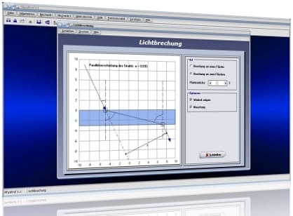 PhysProf - Licht - Strahlen - Lichtquelle - Lichtquellen - Natürliche Lichtquellen - Künstliche Lichtquellen - Lichtstrahlen - Planparallel - Planparallele Platte - Platte - Parallelverschiebung - Zeichnen - Lichtbrechung - Brechungszahl - Brechungsindex - Brechungsindizes - Einheit - Physikalische Einheit - Brechwinkel - Brechzahlen - n - Medium - Medien - Reflexion und Brechung - Berechnen - Rechner - Formel