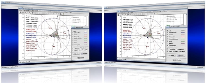 MathProf - Apollonius-Kreis - Kreis des Apollonius - Apollonius-Punkt - Apollonisches Problem - Ankreise - Dreieck - Berührpunkte - Seitenmittelpunkte - Mittenpunkt - Kreistangenten - Konstruktion - Rechner - Grafik - Darstellung - Plotten - Definition - Graph - Berechnen - Berechnung - Darstellen