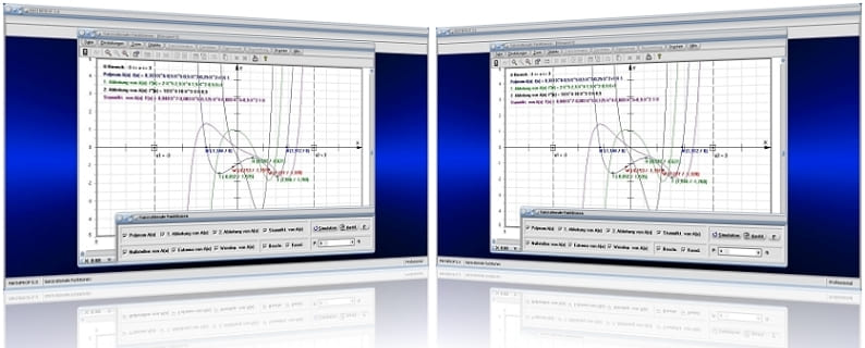 MathProf - Ganzrationale Funktionen - Polynome - Polynomfunktionen - Polynomgleichungen - Lineare Faktoren - Polynomdivision - Polynommultiplikation   - Polynomaddition - Produktdarstellung - Produktform - Graph - Darstellung - Berechnen - Rechner - Darstellen - Plotten - Eigenschaften - Linearfaktoren - Faktorzerlegung - Teiler - Vielfaches - Nullstellen