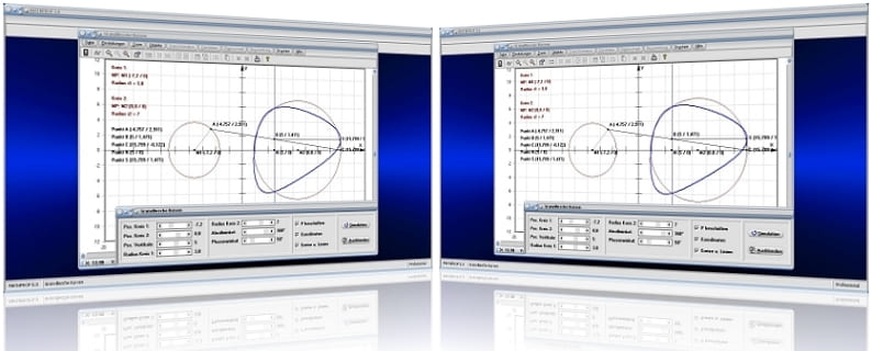 MathProf - Granville - Egg - Curve - Eierkurve - Granvillesches Ei - Ovals - Ovale - Kreis - Kurve - Eikurve - Eilinien - Konstruktion - Konstruieren - Bild - Darstellen - Plotten - Graph - Rechner - Berechnen - Grafik - Zeichnen - Plotter