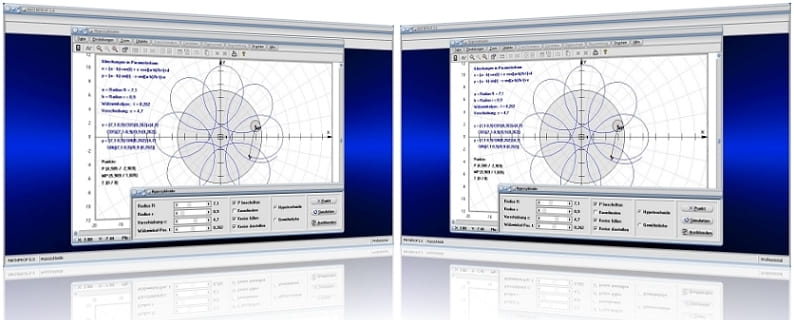 MathProf - Hypoykloide - Hypotrochoide - Rollkurve - Parameter - Gleichung - Funktion -  Graph - Plotten - Grafisch - Darstellung - Eigenschaften - Animation - Simulation - Formel - Rechner - Berechnen - Beispiel - Grafik - Zeichnen - Berechnung - Darstellen