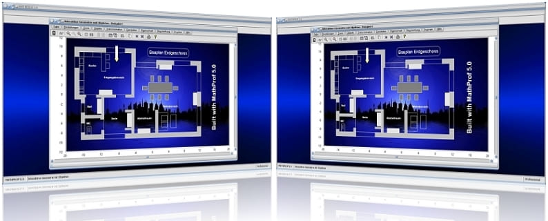  MathProf - Dynamische Geometrie - Software - DGS - Konstruktion - Zeichnen - Geometrische Figuren - Darstellende Geometrie - Geometrische Objekte - Figur - Bild -   Grafik - Darstellen - Vielecke - Polygone - Linien - Strecken - Rechtecke - Transformieren