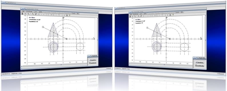 MathProf - Kegel - Kegelschnitt - Schneiden - Schnitt - Schnittmuster - Rissachse - Winkel - Schnittwinkel - Ebene - Schnittfläche - Ellipsensegment - Ellipsenabschnitt - Kegelwinkel - Prinzip - Neigungswinkel - Schnittebene - Rechner - Berechnen - Graph - Plotten - Darstellen